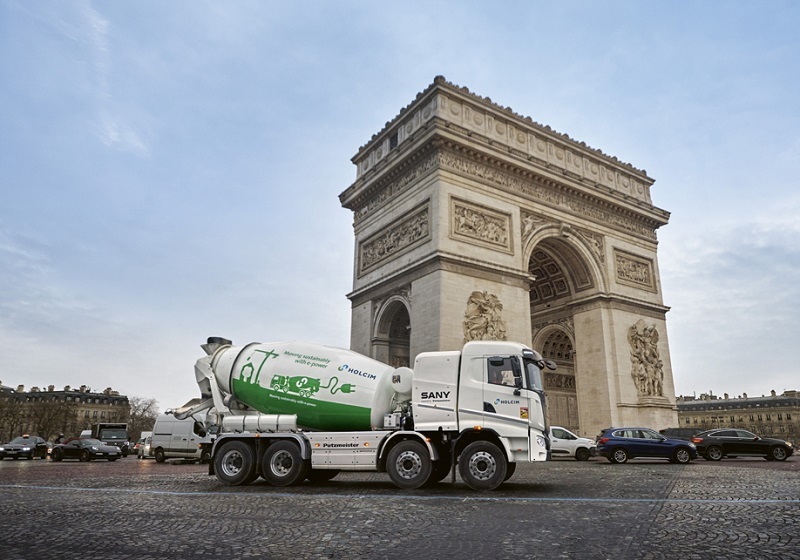 Putzmeister Electric Truck in Paris